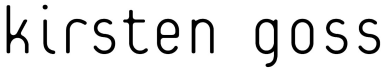 Kirsten Goss logo